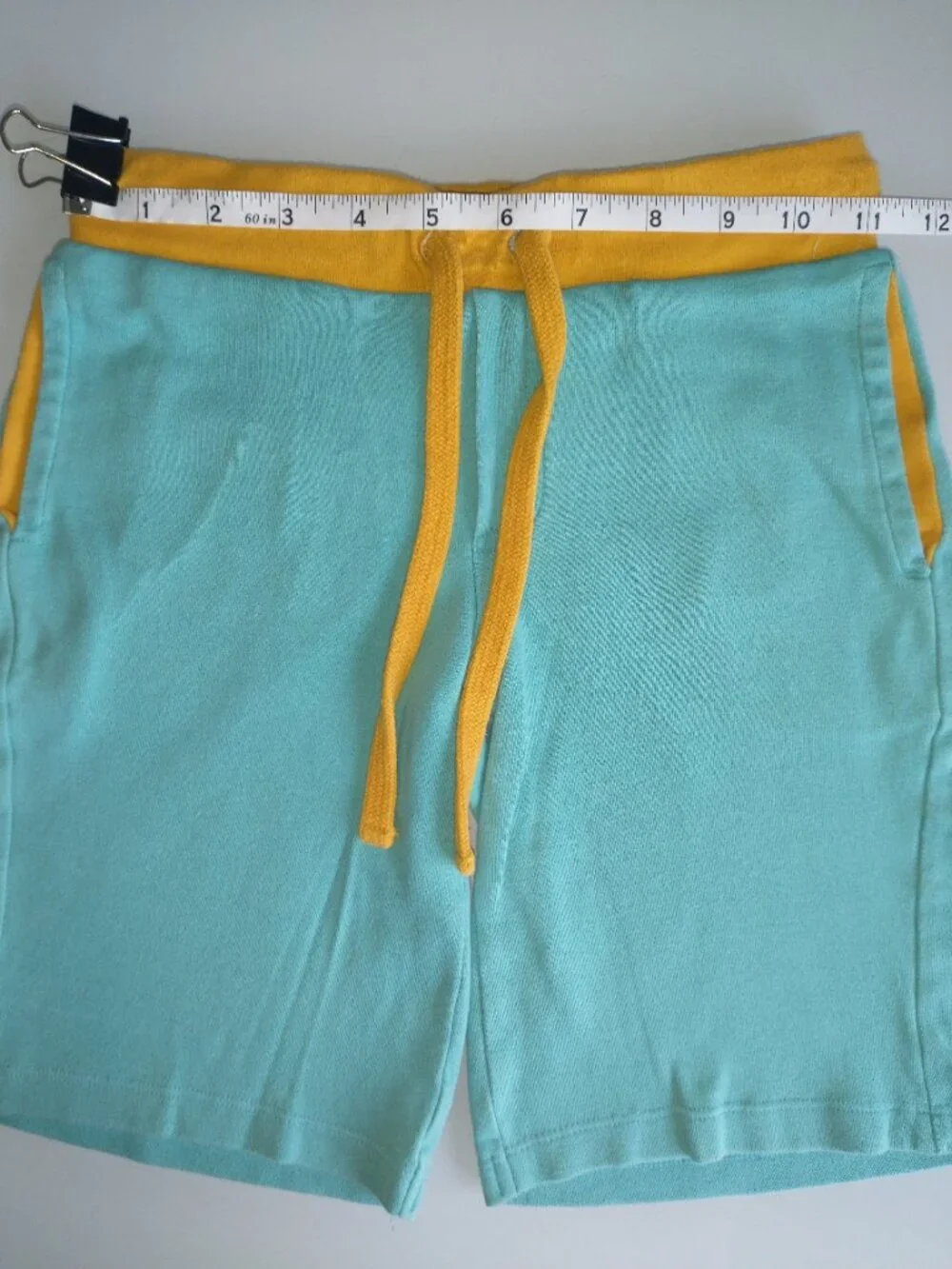 Little Green Radicals Organic Cotton Jogger Shorts Peacock Blue Size 7 - 8 Y